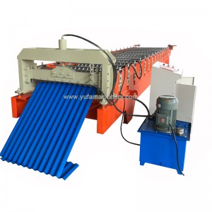 Corrugated roof tile wall panel roll forming machine