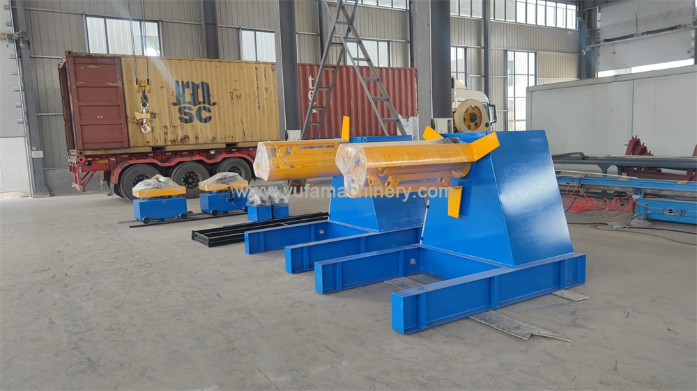 Export hydraulic decoiler with coil car machine to USA