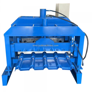 800 type bamboo glazed roof sheet roll forming machine