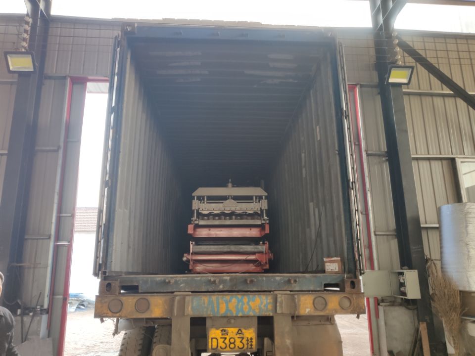 Export Two Glazed Tile Roll Forming Machines to Kyrgyzstan