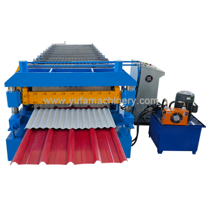 840 TRAPEZOID AND 850 CORRUGATED SHEET DOUBLE LAYER ROLL FORMING MACHINE
