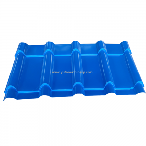 800 type bamboo glazed roof sheet roll forming machine