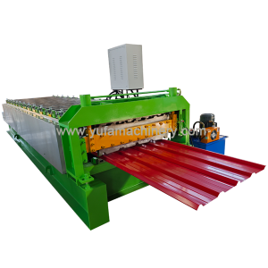 TRAPEZOID AND TRAPEZOID ROOF PANEL DOUBLE LAYER ROLL FORMING MACHINE
