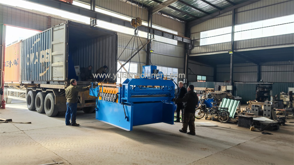 Export Cut to length machine and Hydraulic decoiler with coil car to Libya