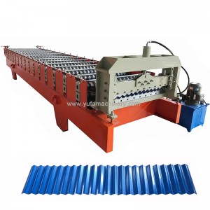 Corrugated roof tile wall panel roll forming machine