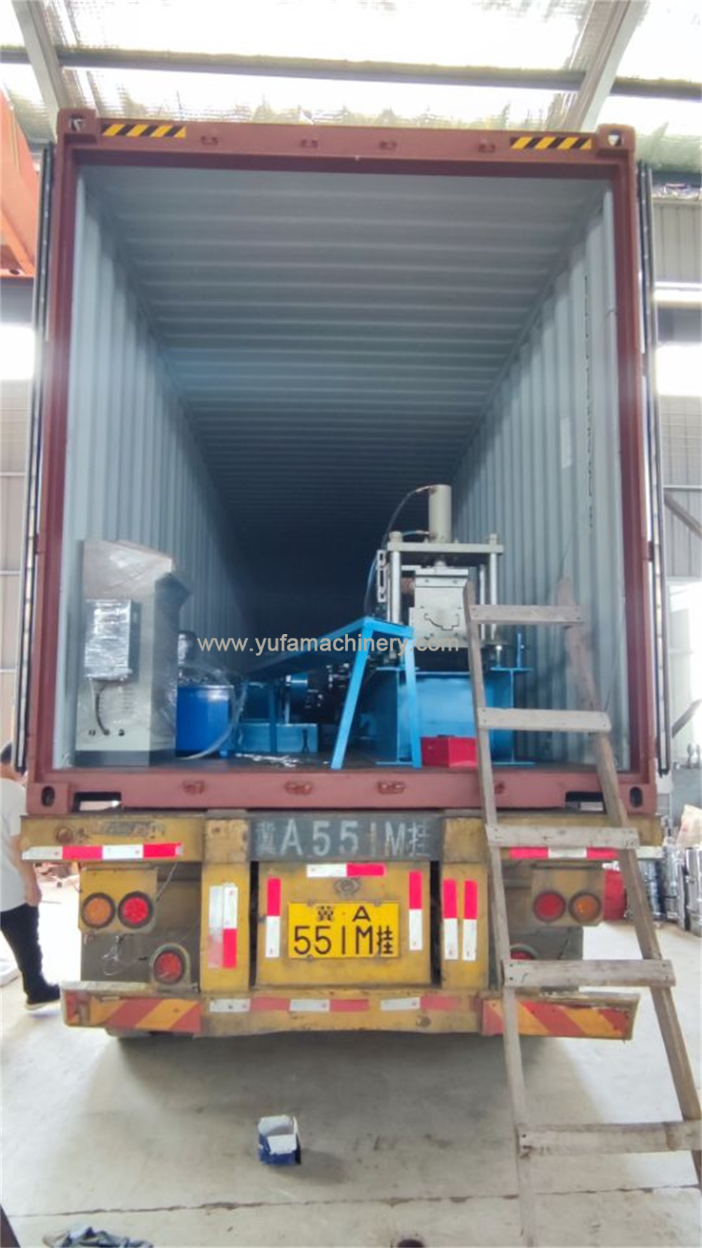 Export door frame roll forming machine to Iraq