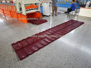 G550 HARDNESS 0.1MM THICKNESS INDONESIA 760 TYPE GLAZED TILE GENTENG MESIN ROLL FORMING MACHINE