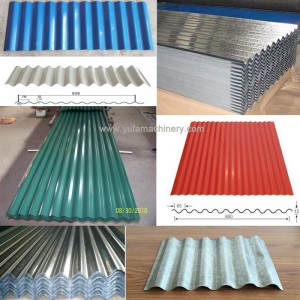 Corrugated roof tile wall panel roll forming machine