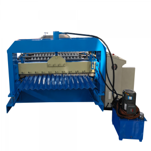 1220/1250mm width coil 1064 corrugated sheet roll forming machine