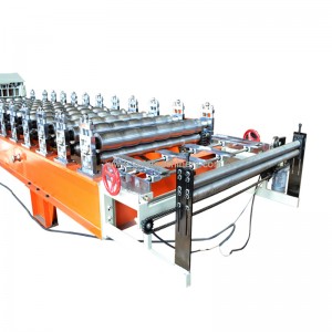 Metal Glazed step tile roofing panel roll forming machine