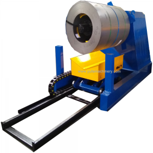 5-15 tons hydraulic decoiler with coil car