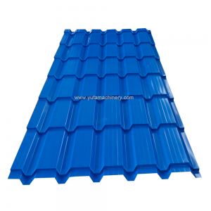 Chocolate type C21 glazed roof tile roll forming machine