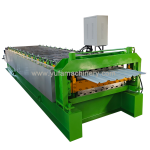 TRAPEZOID AND TRAPEZOID ROOF PANEL DOUBLE LAYER ROLL FORMING MACHINE