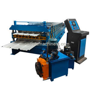 MEXICO POPULAR METAL ROOF SHEET DOUBLE LAYER ROLL FORMING MACHINE