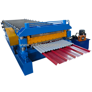 840 TRAPEZOID AND 850 CORRUGATED SHEET DOUBLE LAYER ROLL FORMING MACHINE