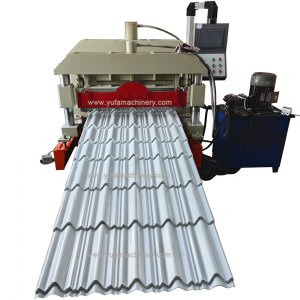 2024 popular 1000mm coil steel roof tile glazed roll forming machine