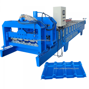 800 type bamboo glazed roof sheet roll forming machine