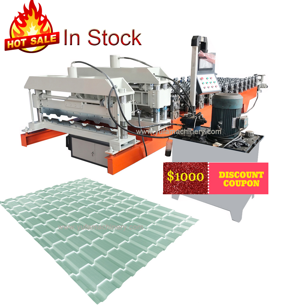 Discount ! C21 glazed tile roll forming machine