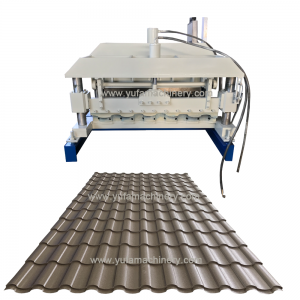 EURO STANDARD PPGI STEEL ROOFING GLAZED TILE MAKING MACHINE