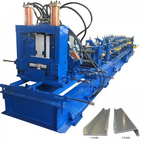 C Z Interchangeable Purlin Roll Forming Machine