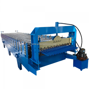 1220/1250mm width coil 1064 corrugated sheet roll forming machine