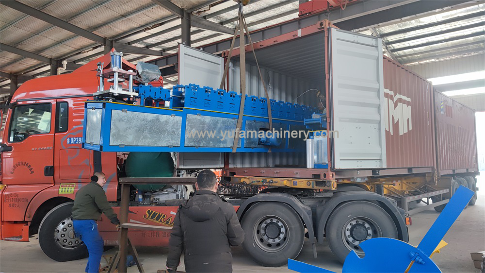 Export shutter door roll forming machines to Qatar